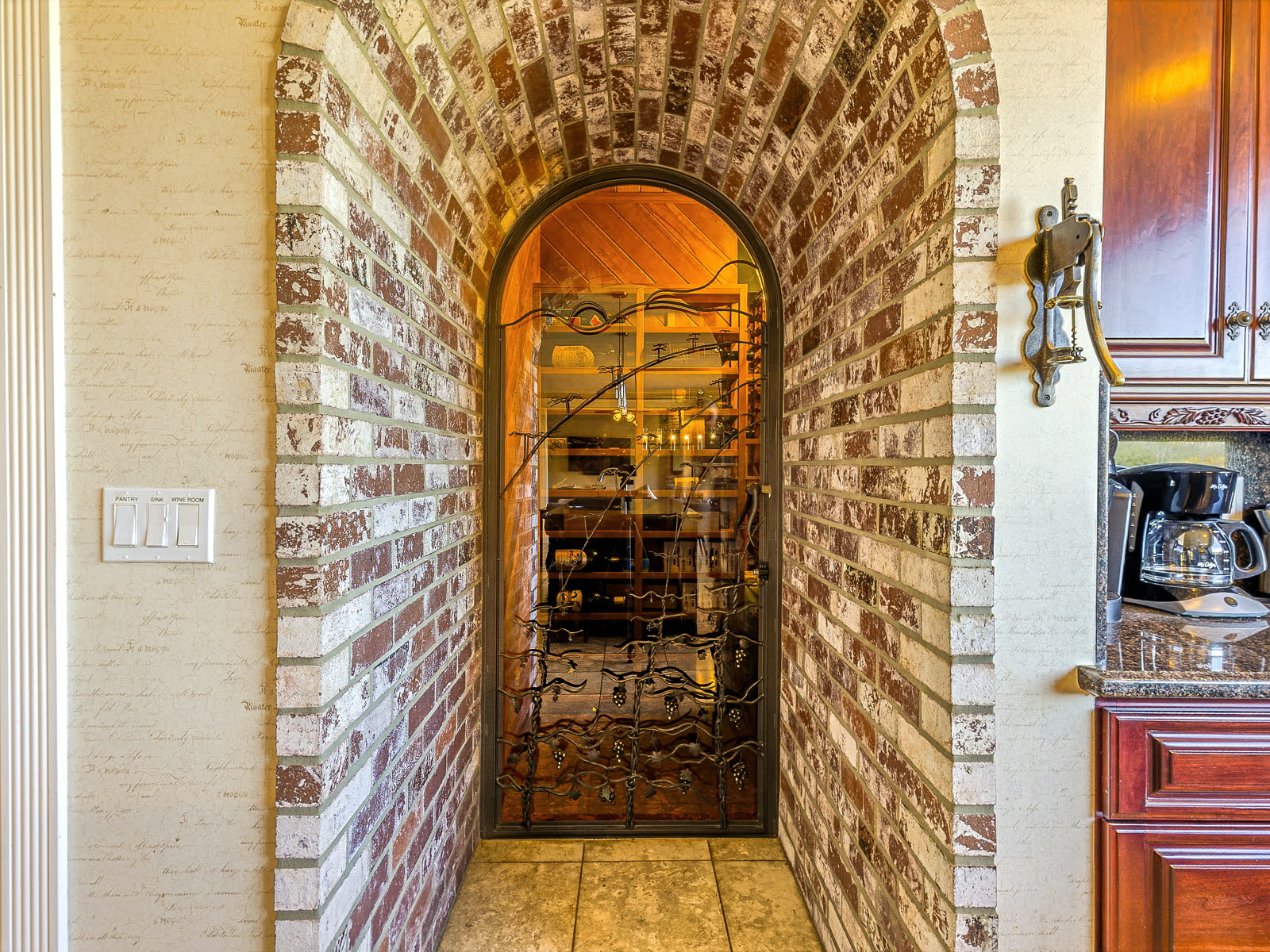 The wine cellar
